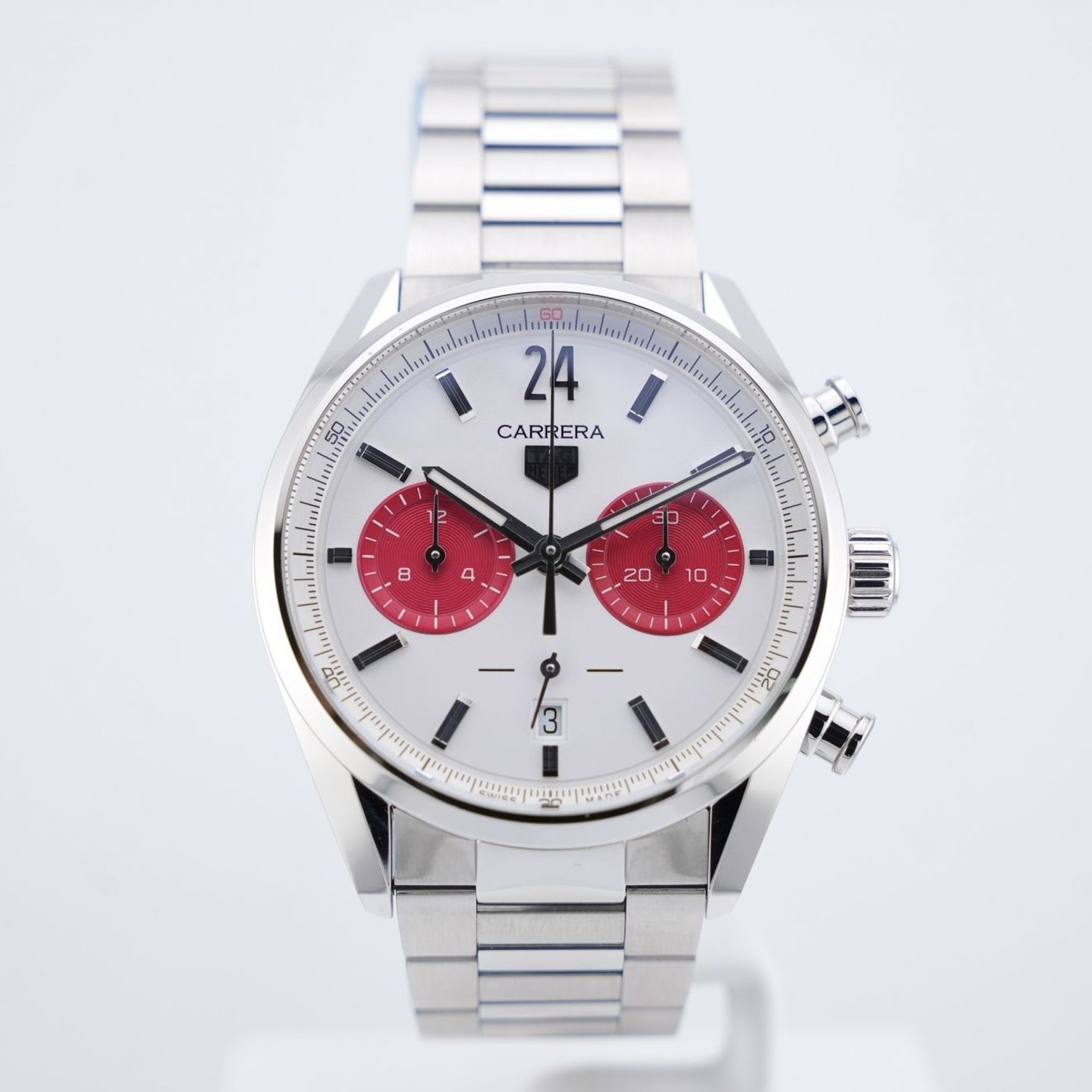TAG Heuer Carrera CBN201M.EA0016 (Unknown (random serial)) - White dial 42 mm Steel case (3/24)