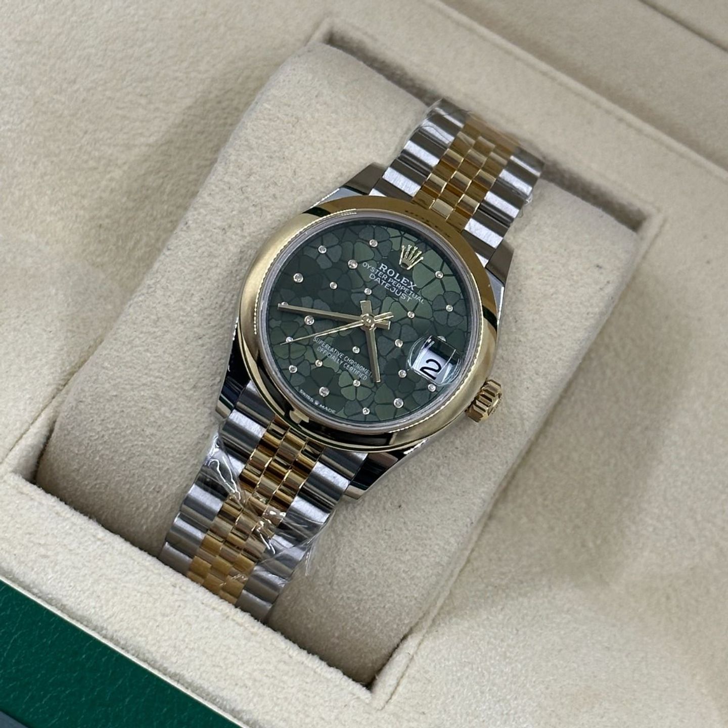 Rolex Datejust 31 278243 (2024) - Groen wijzerplaat 31mm Staal (8/8)