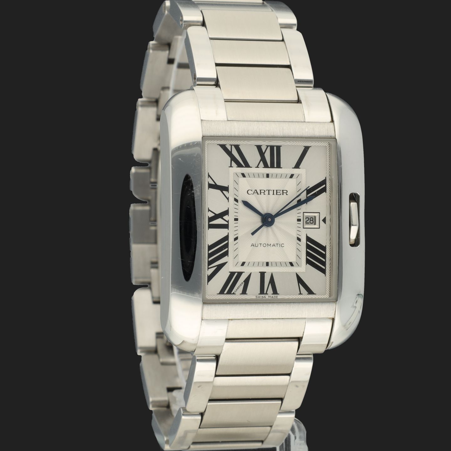 Cartier Tank Anglaise W5310009 (2017) - Silver dial 30 mm Steel case (4/8)