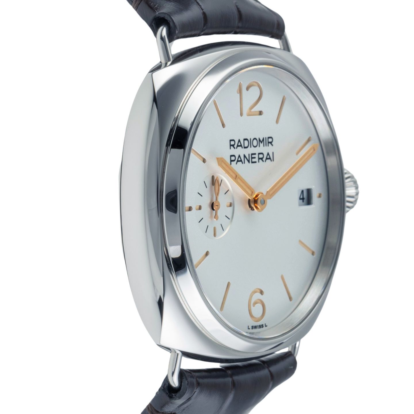 Panerai Luminor PAM01404 (Onbekend (willekeurig serienummer)) - Blauw wijzerplaat 40mm Staal (7/8)