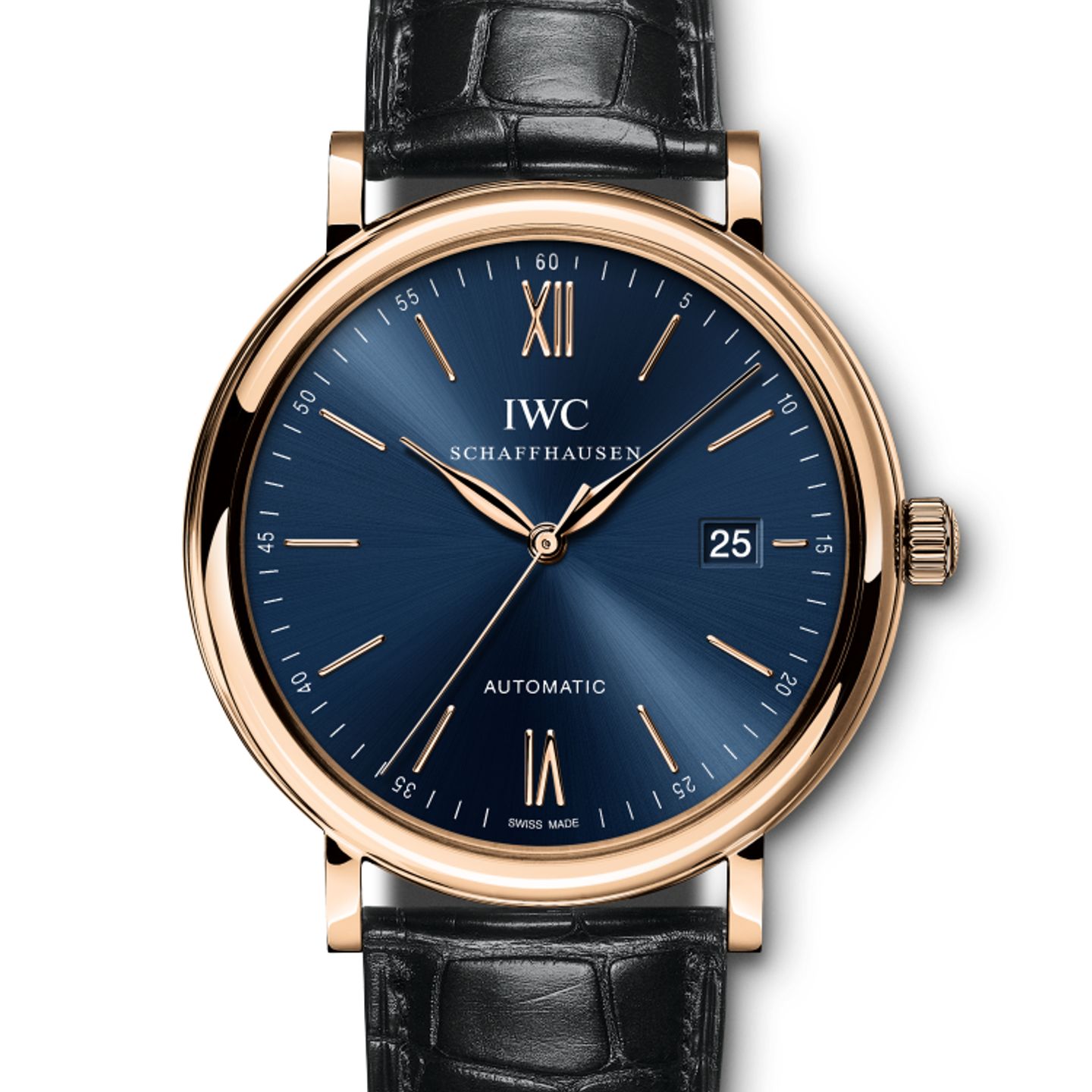 IWC Portofino Automatic IW356522 (2024) - Blauw wijzerplaat 40mm Roodgoud (1/1)