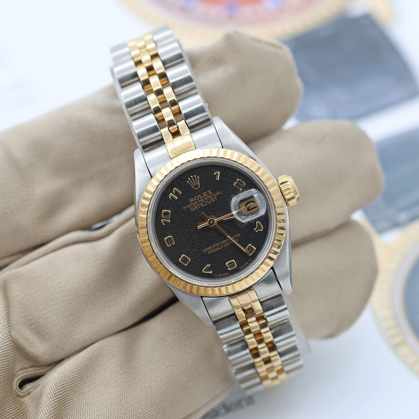 Rolex Lady-Datejust 69173 (Onbekend (willekeurig serienummer)) - 26mm Goud/Staal (3/8)