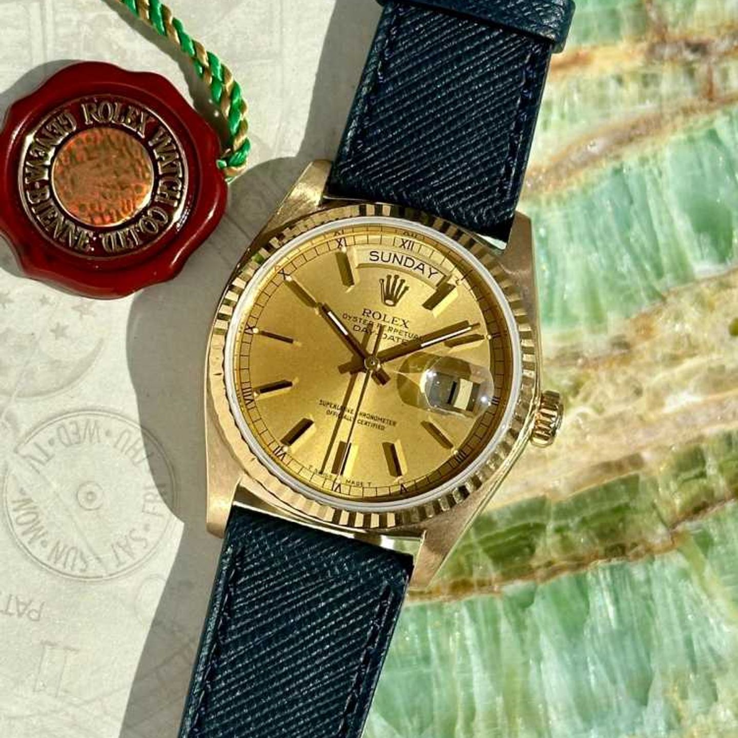 Rolex Day-Date 36 18038 (1978) - Goud wijzerplaat 36mm Geelgoud (1/8)