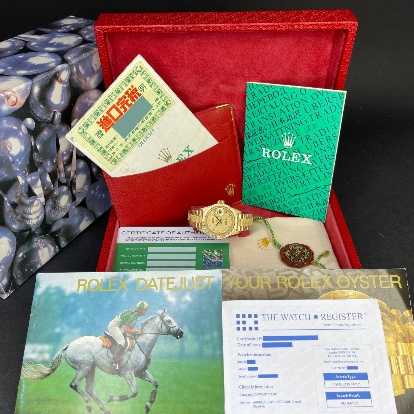 Rolex Lady-Datejust 69288 (1988) - Champagne dial 26 mm Yellow Gold case (3/8)