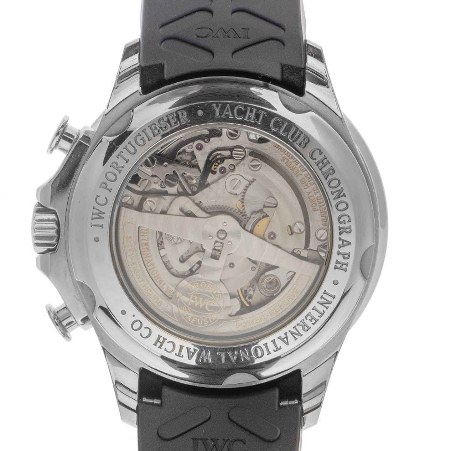 IWC Portuguese Yacht Club Chronograph IW390204 (2011) - Zwart wijzerplaat 45mm Staal (6/7)