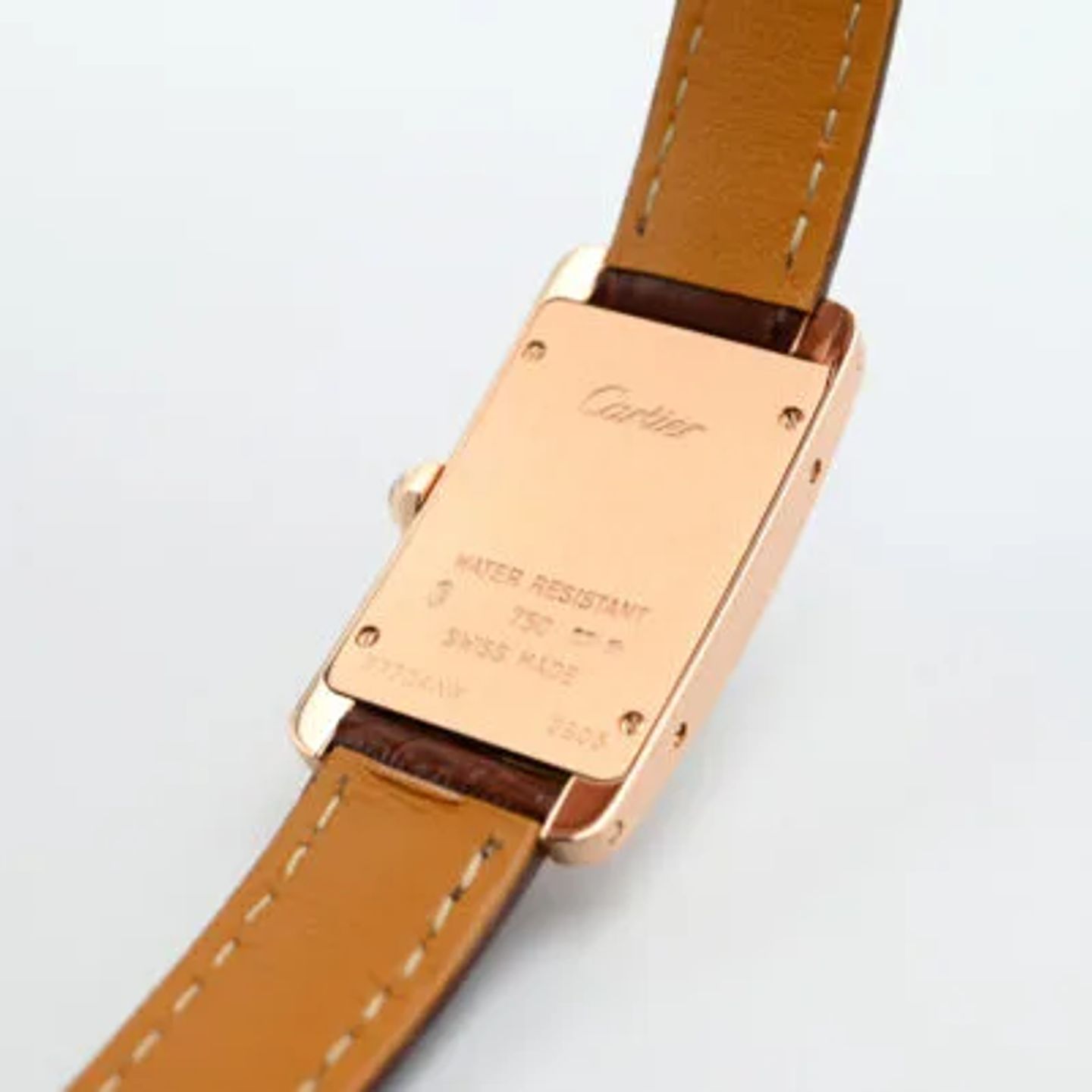 Cartier Tank Américaine W2607456 (2017) - Silver dial 35 mm Rose Gold case (7/8)