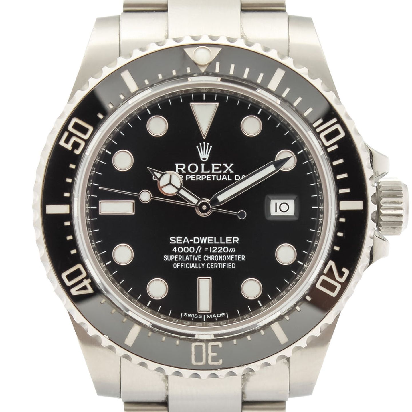 Rolex Sea-Dweller 4000 116600 (2017) - Zwart wijzerplaat 40mm Staal (1/14)