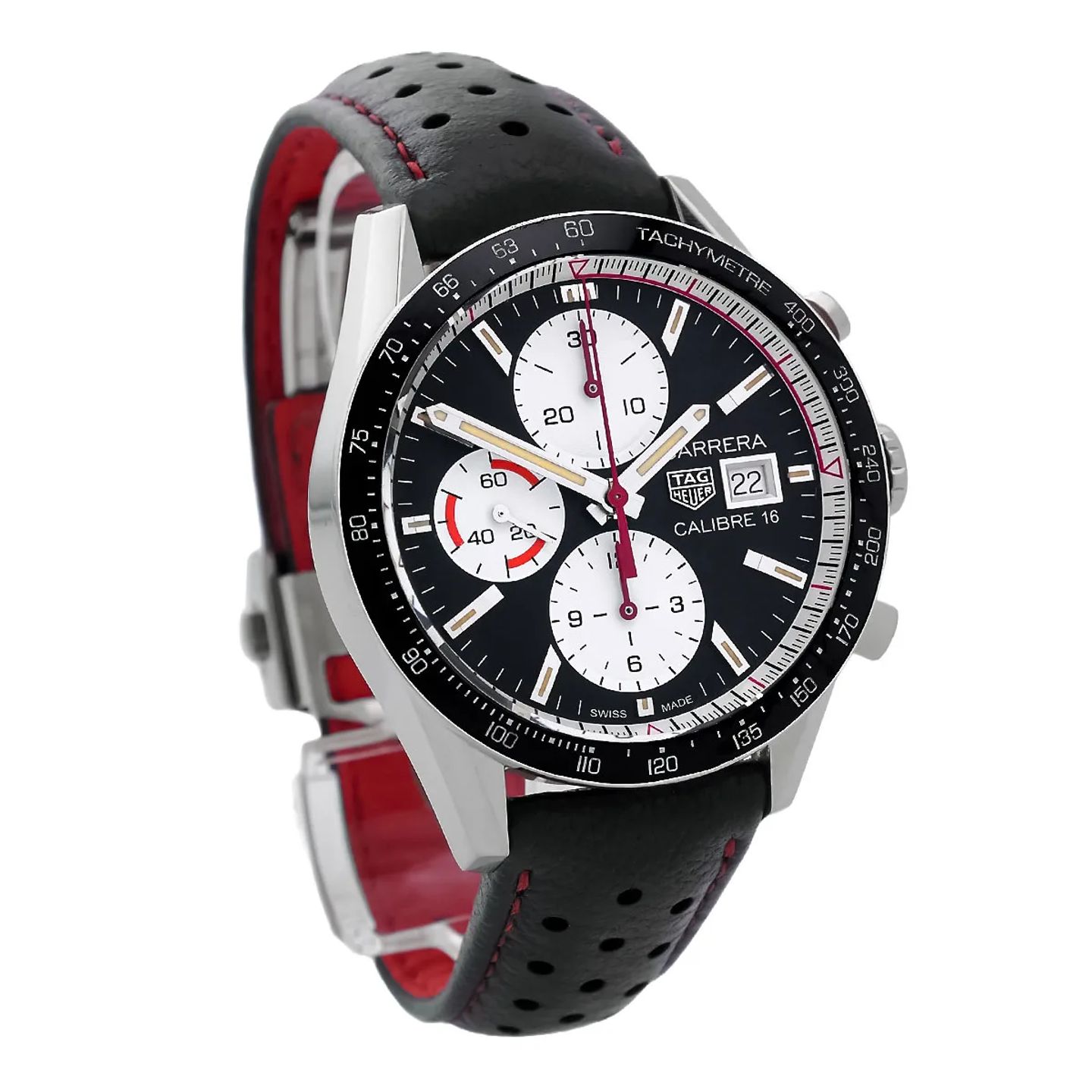 TAG Heuer Carrera Calibre 16 CV201AP.FC6429 (2019) - Black dial 41 mm Steel case (5/8)