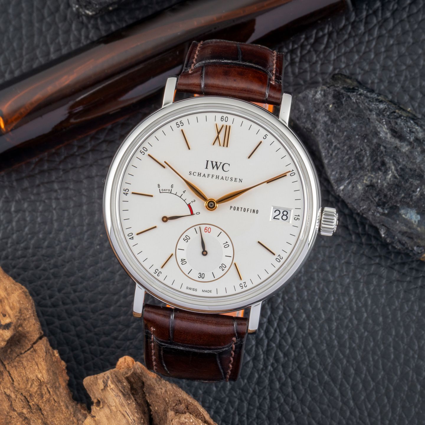 IWC Portofino Hand-Wound IW510103 (2013) - Silver dial 45 mm Steel case (1/8)