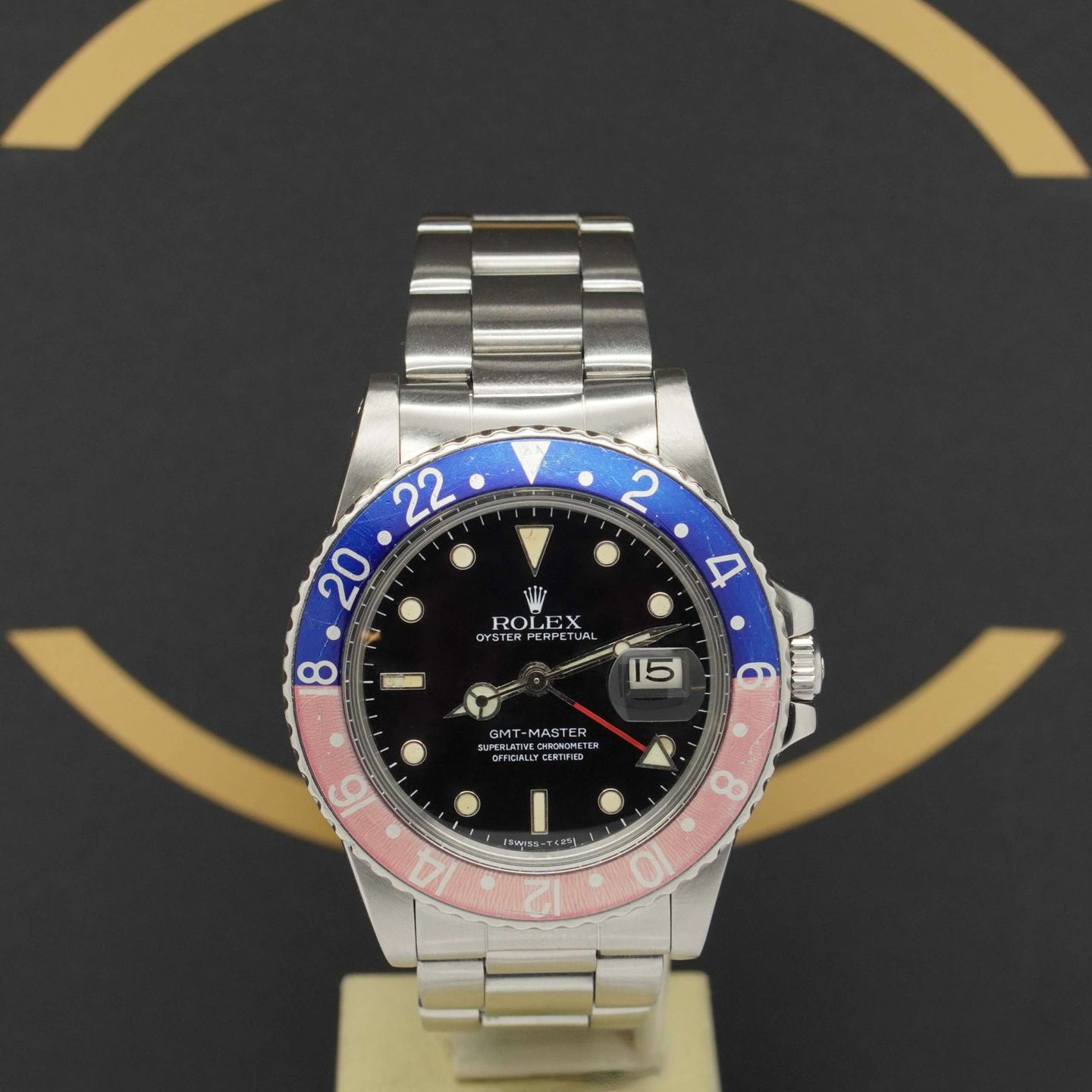 Rolex GMT-Master 16750 (1983) - Zwart wijzerplaat 40mm Staal (1/7)