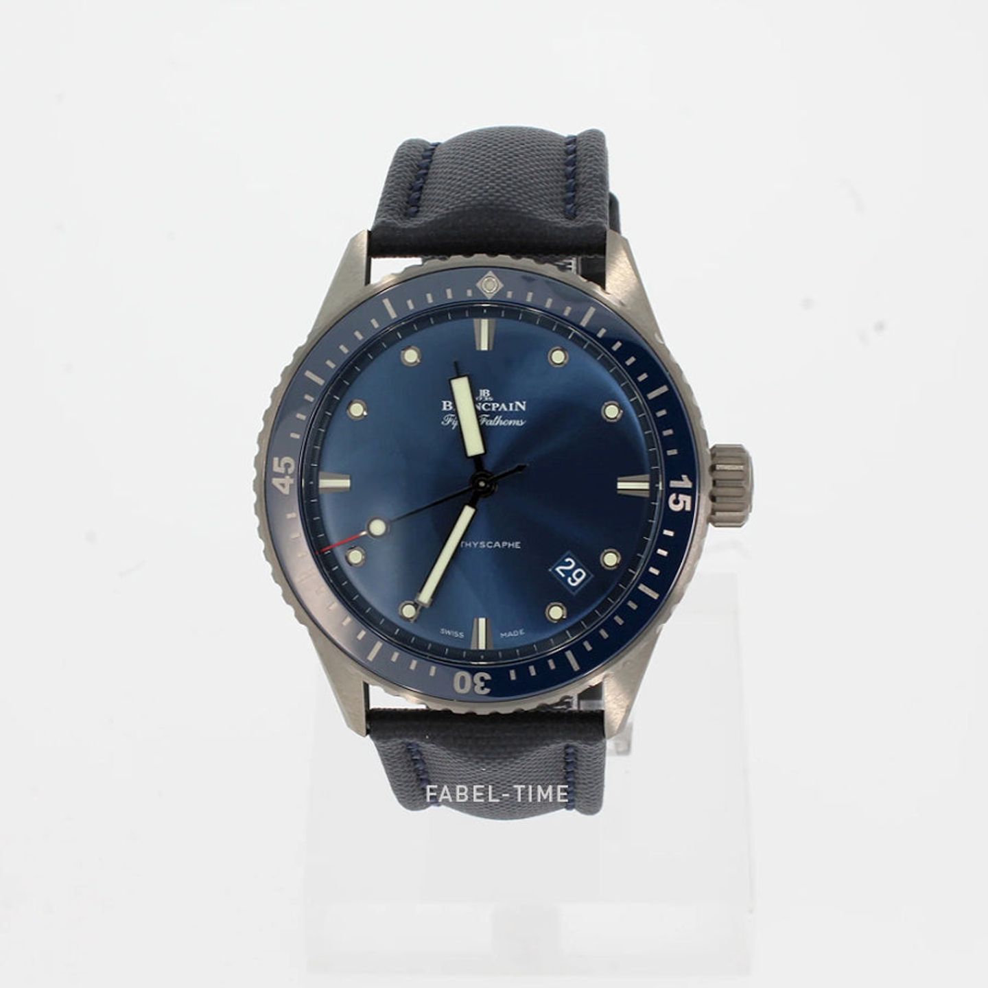 Blancpain Fifty Fathoms Bathyscaphe 5000-0240-O52A (2025) - Blue dial 44 mm Ceramic case (1/5)