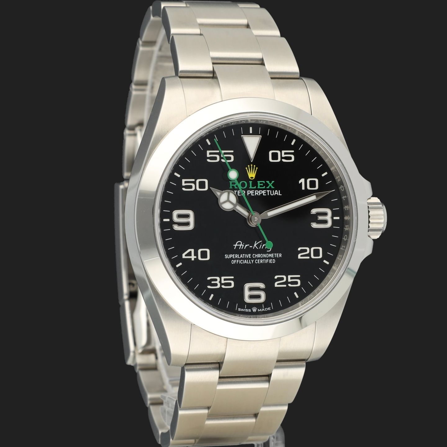 Rolex Air-King 126900 (2023) - Black dial 40 mm Steel case (3/8)