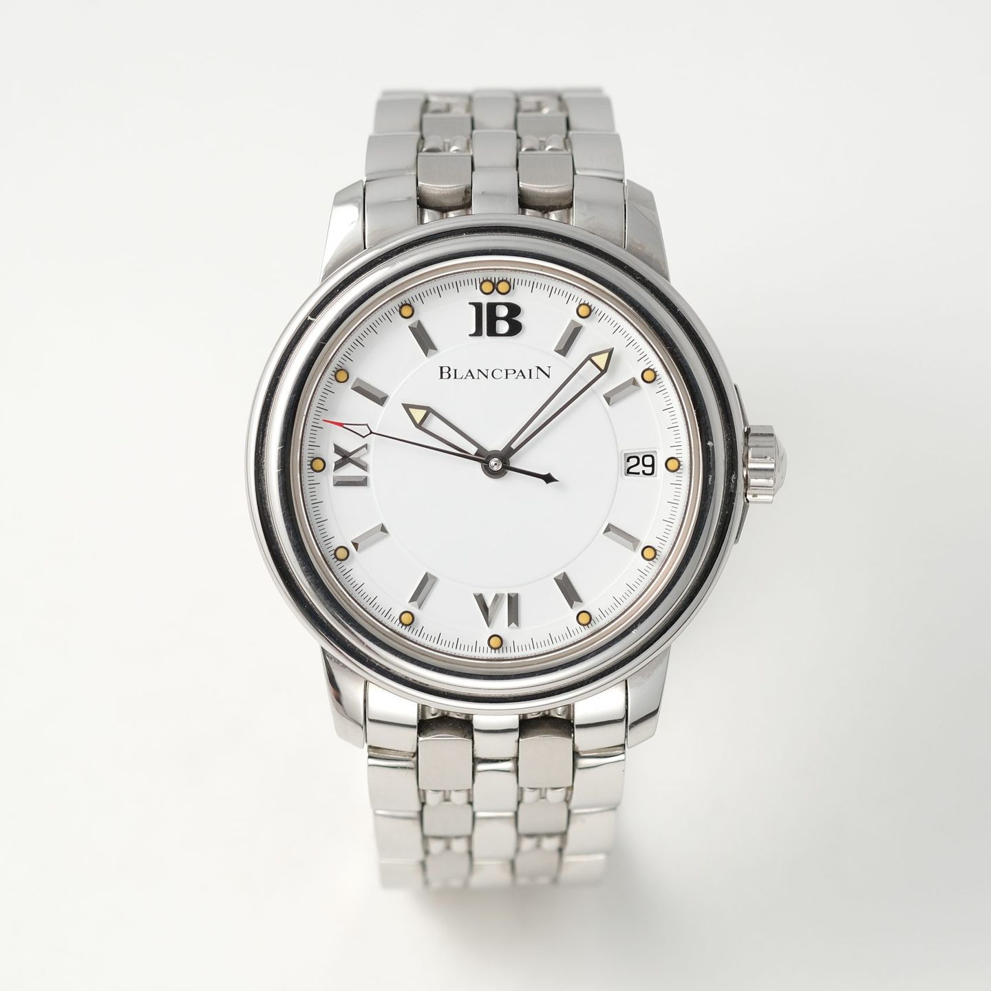 Blancpain Léman 2100-1127 (1994) - White dial 38 mm Steel case (3/4)