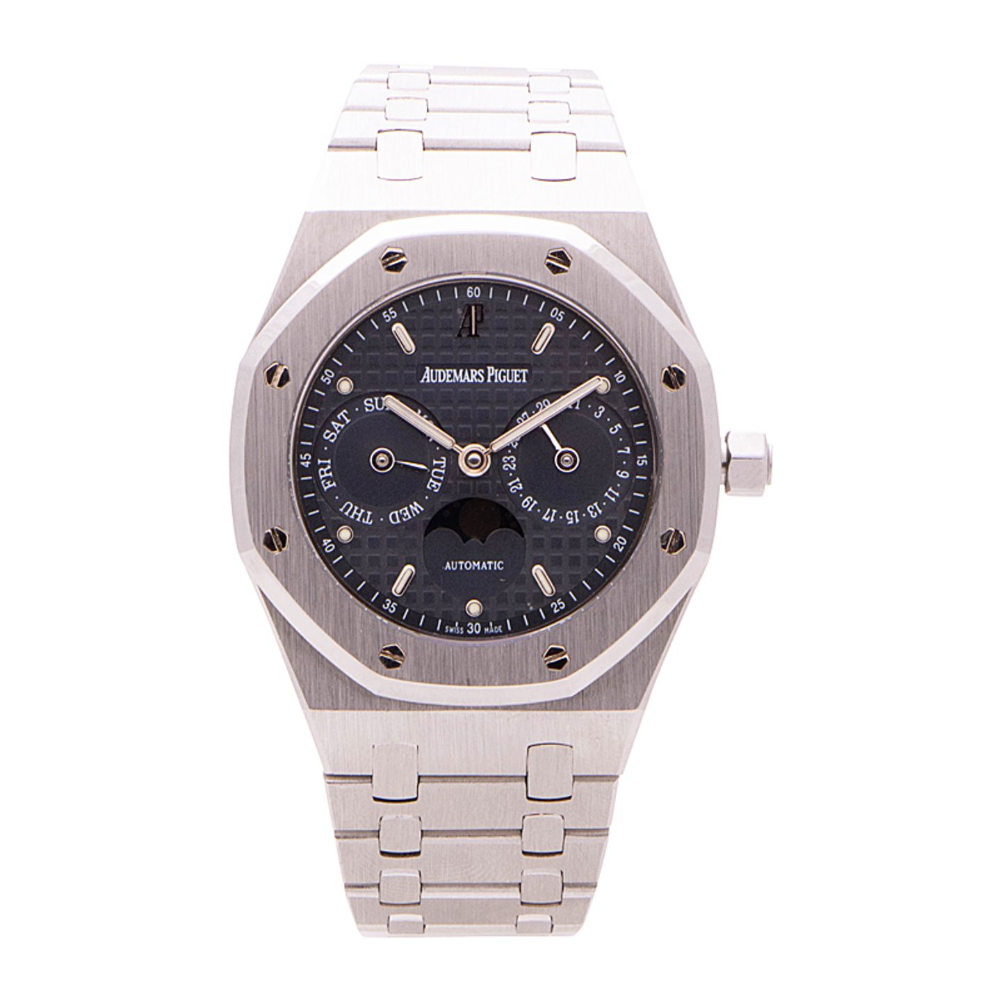 Audemars Piguet Royal Oak Day-Date 25594ST.OO.0789ST.03 (2001) - Blue dial 36 mm Steel case (1/4)