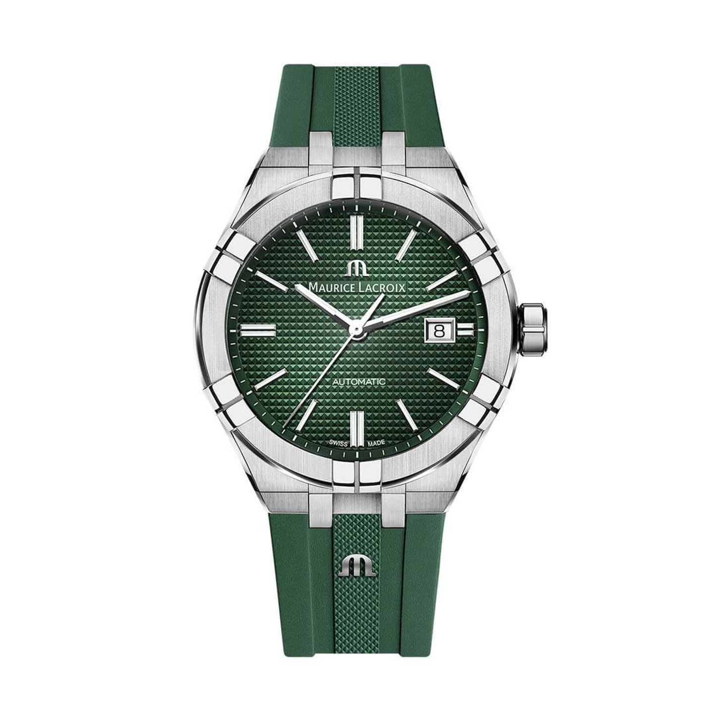 Maurice Lacroix Aikon AI6008-SS000-630-5 (2024) - Green dial 42 mm Steel case (3/3)