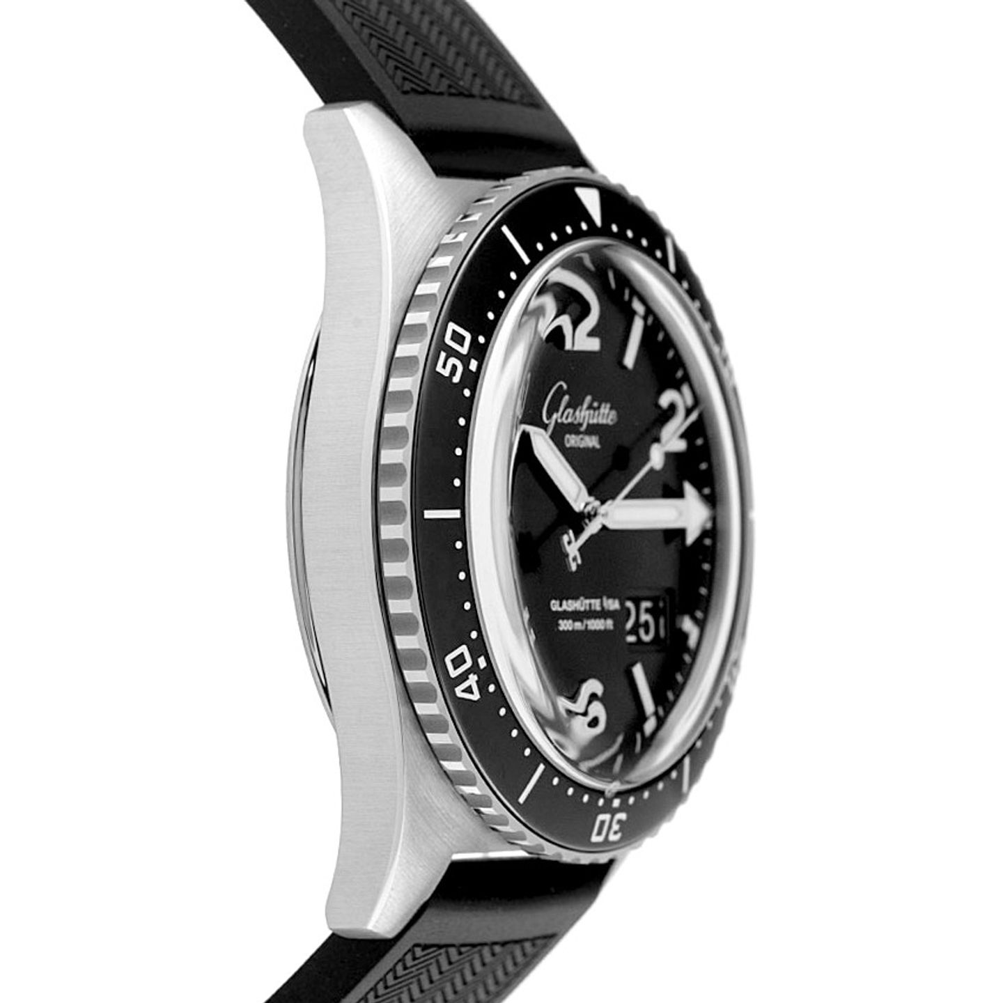 Glashütte Original SeaQ Panorama Date 1-36-13-01-80-33 (2025) - Zwart wijzerplaat 43mm Staal (5/7)