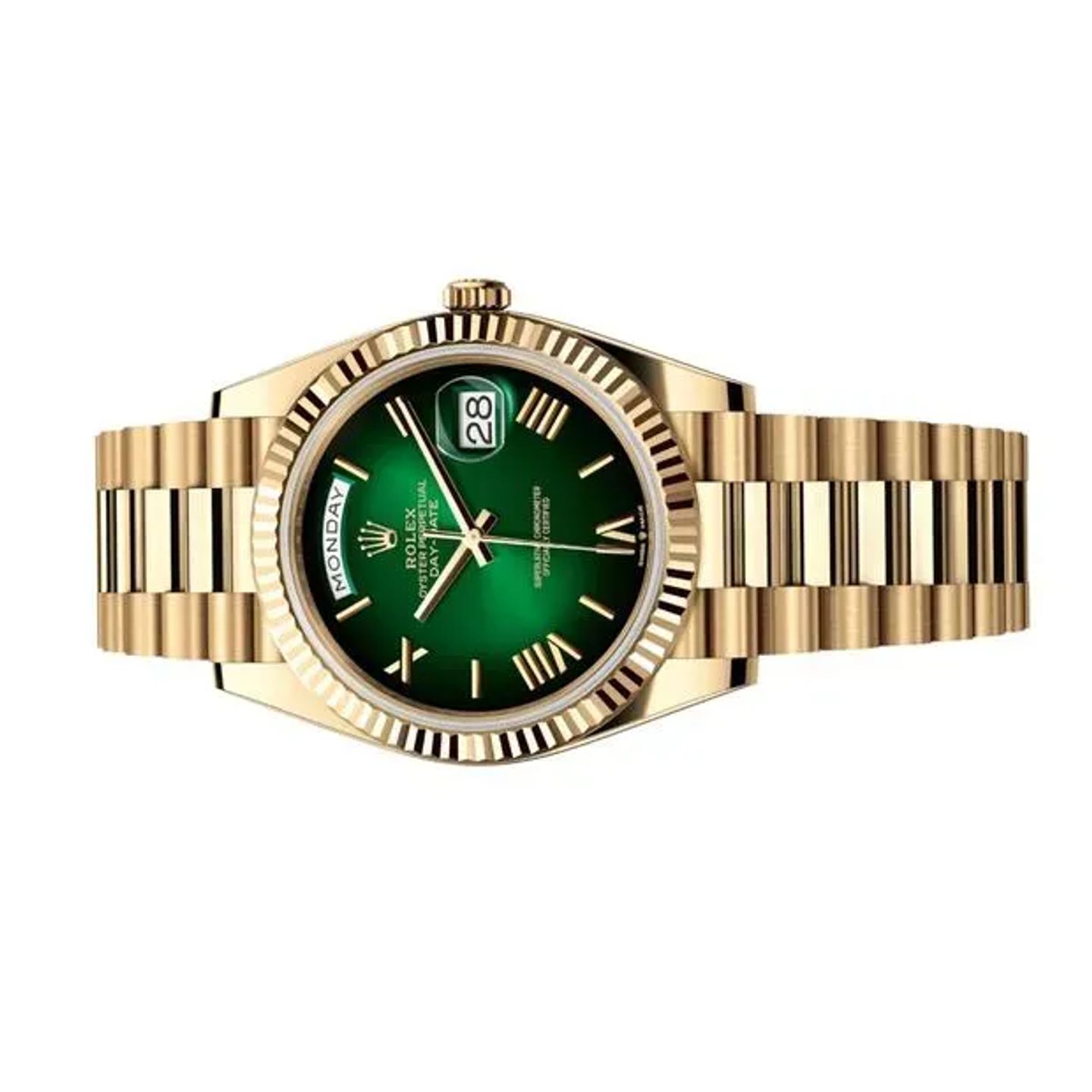 Rolex Day-Date 40 228238 (2024) - Green dial 40 mm Yellow Gold case (5/6)