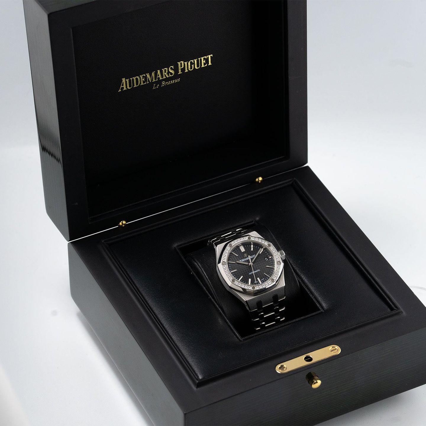 Audemars Piguet Royal Oak Lady 15451ST.ZZ.1256ST.01 (2013) - Black dial 37 mm Steel case (8/8)