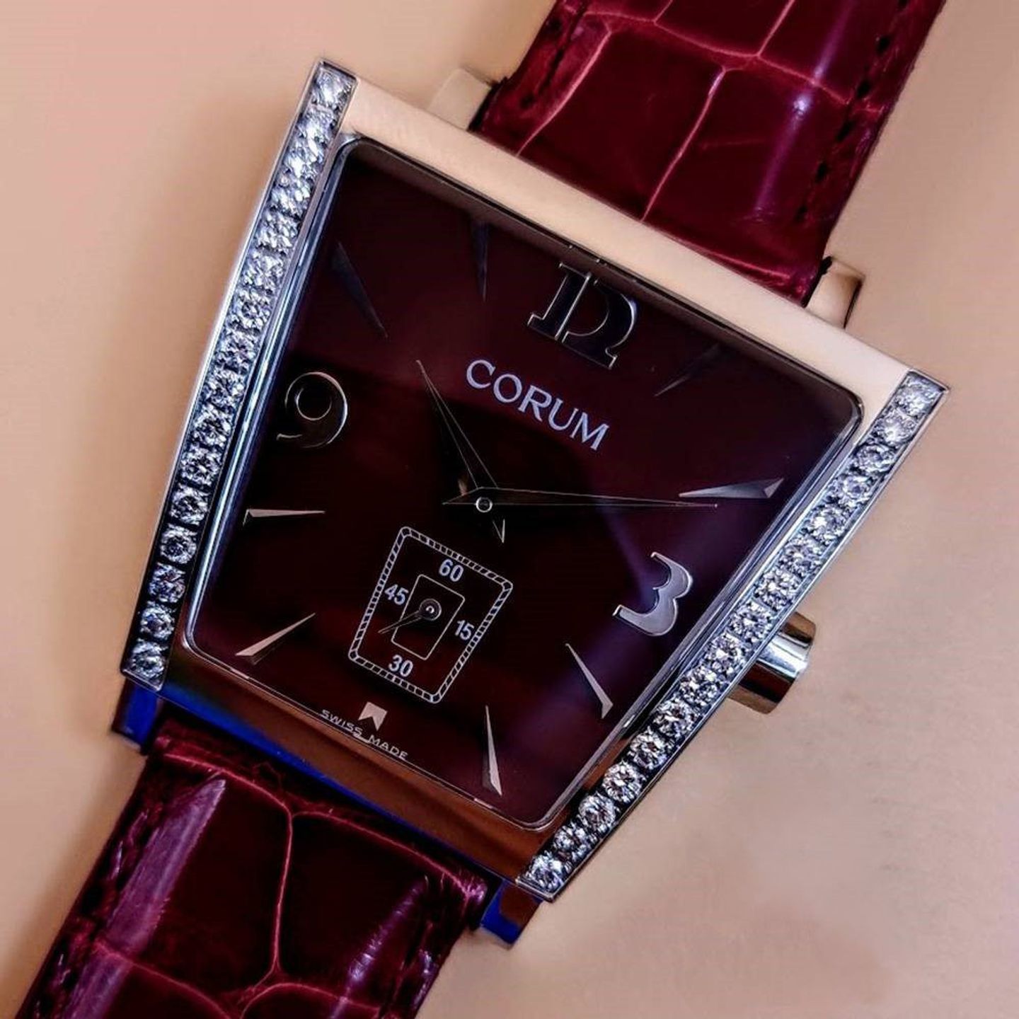 Corum Trapeze 106.406.47/0012 DP51 (2025) - Red dial Unknown Steel case (1/8)