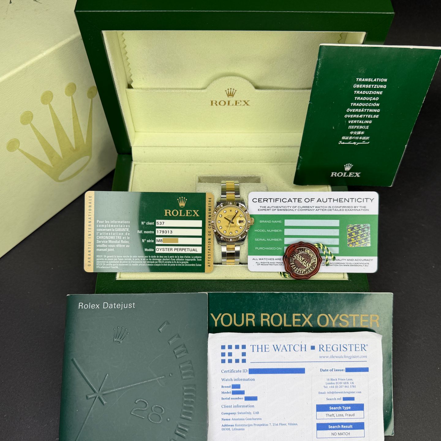 Rolex Lady-Datejust 179313 (2008) - 26 mm Gold/Steel case (3/8)