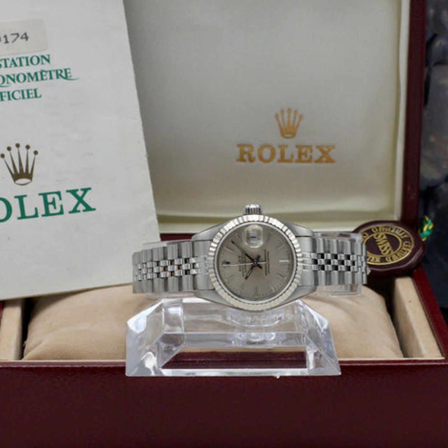 Rolex Lady-Datejust 69174 (1991) - Silver dial 26 mm Steel case (3/7)