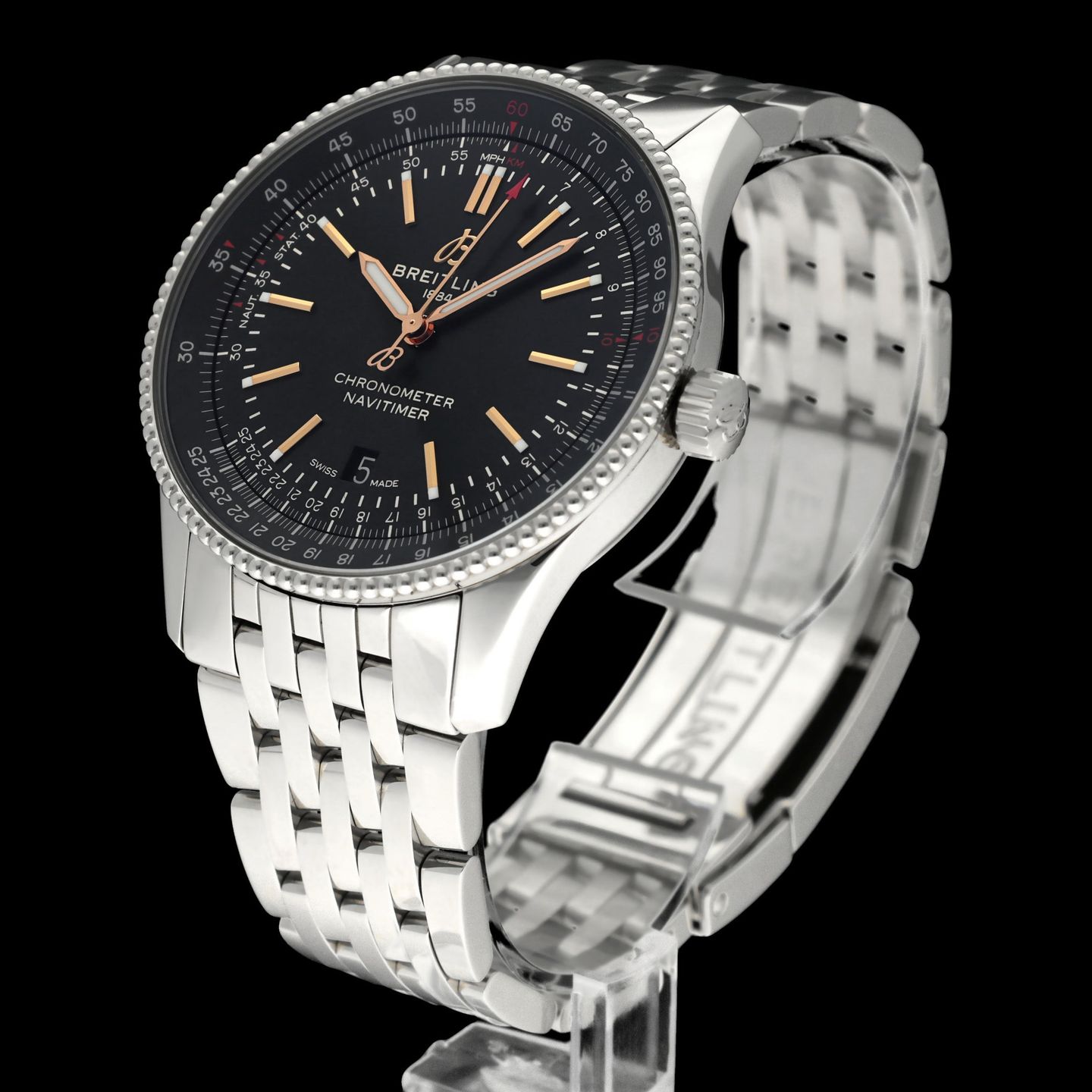 Breitling Navitimer A17326 (2023) - Black dial 41 mm Steel case (5/8)