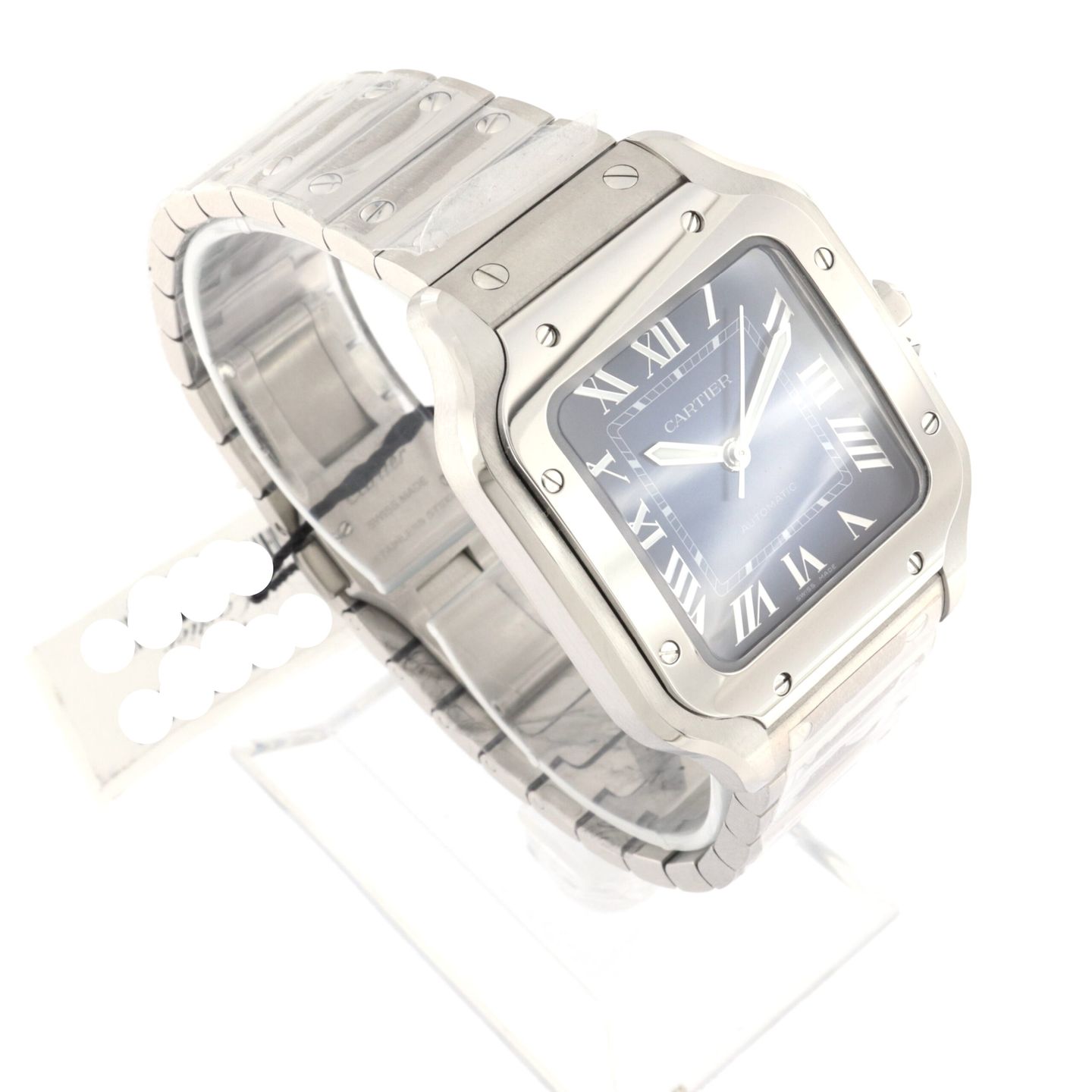 Cartier Santos WSSA0063 (2024) - Blue dial 35 mm Steel case (3/6)