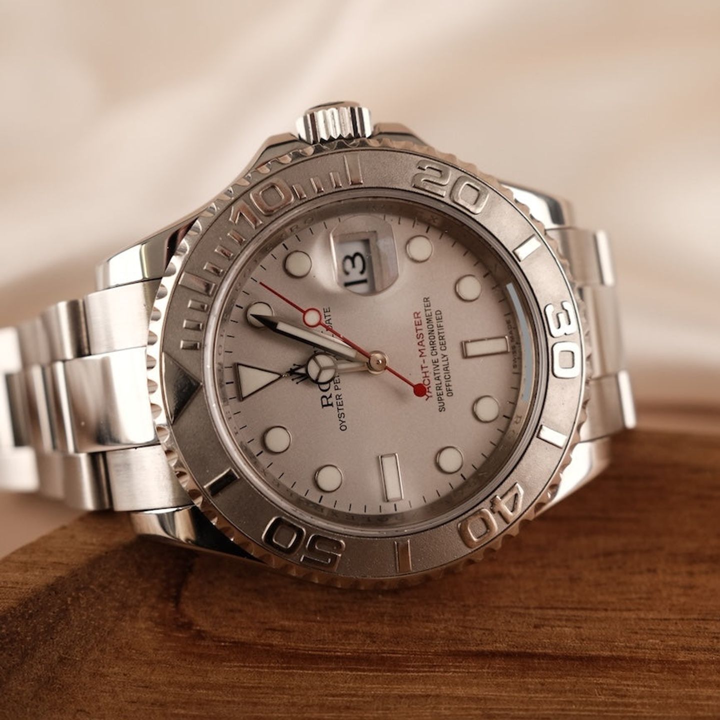 Rolex Yacht-Master 40 16622 (2010) - Silver dial 40 mm Steel case (1/8)