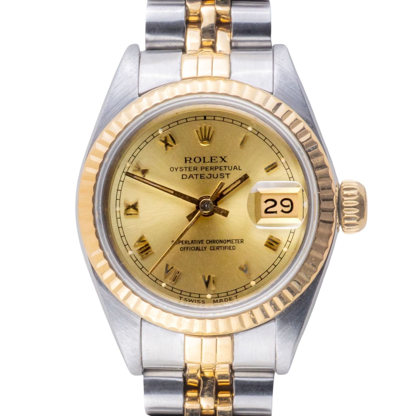 Rolex Lady-Datejust 69173 (1993) - 26 mm Gold/Steel case (3/8)
