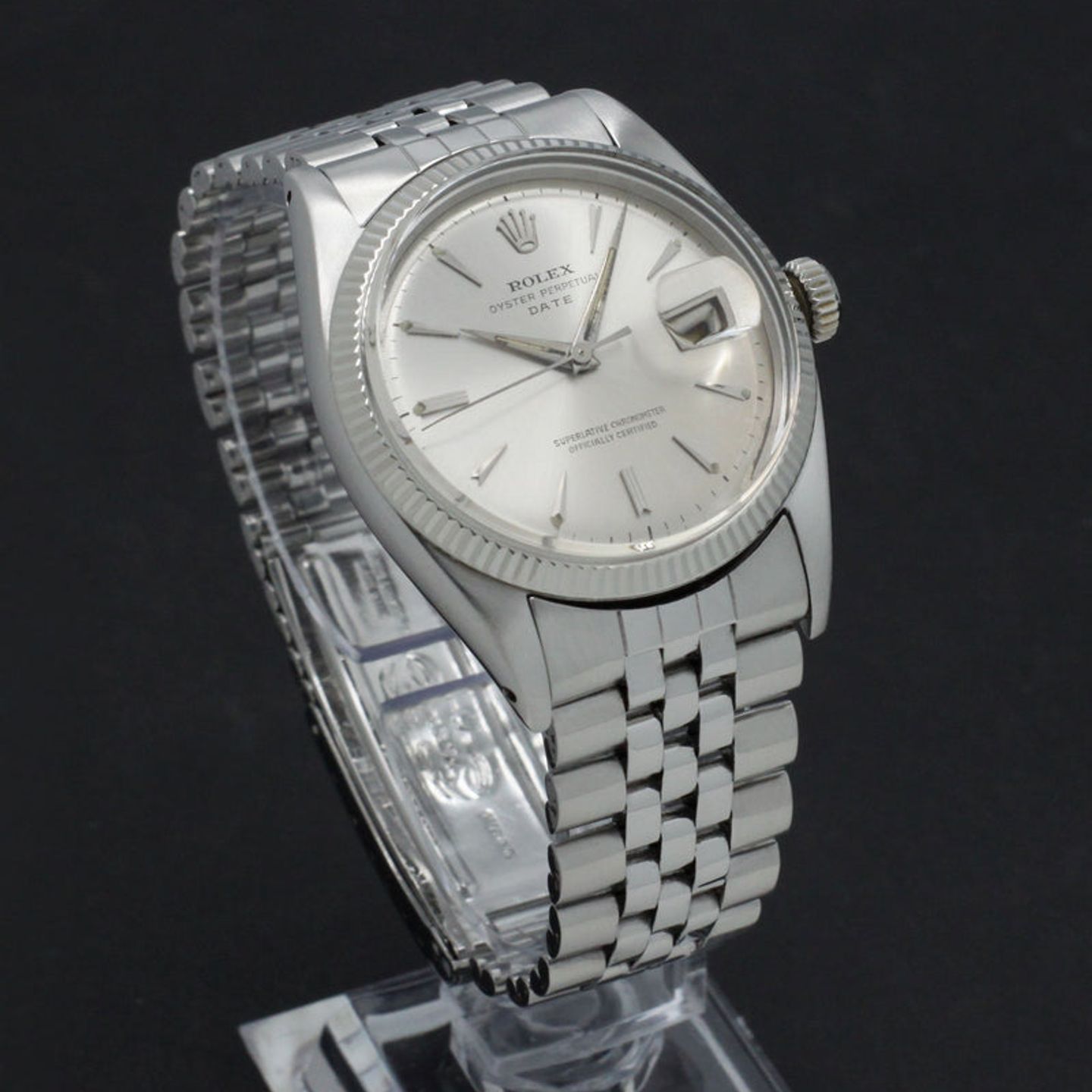 Rolex Datejust 6605 (1959) - Zilver wijzerplaat 36mm Staal (4/7)