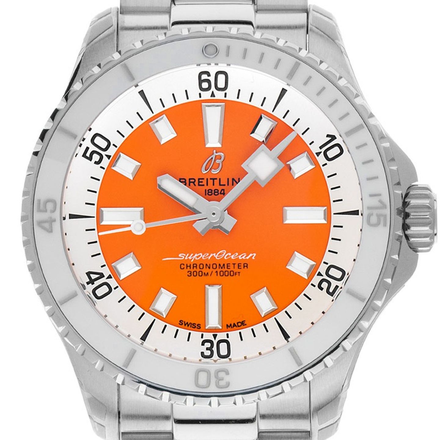 Breitling Superocean A17377211O1A1 (2025) - Orange dial 36 mm Steel case (1/7)