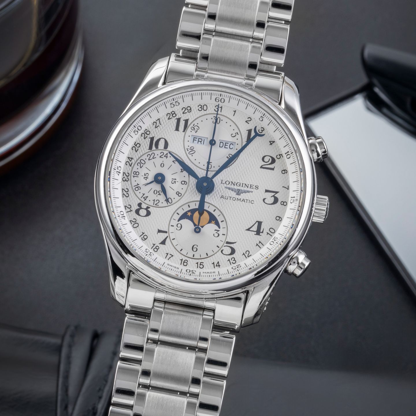 Longines Master Collection L2.673.4.78.6 (Unknown (random serial)) - White dial 40 mm Steel case (3/8)