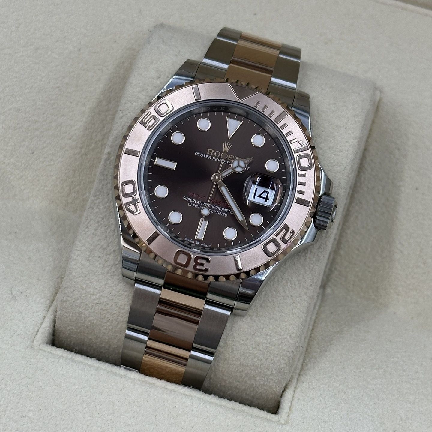 Rolex Yacht-Master 40 126621 (Onbekend (willekeurig serienummer)) - Bruin wijzerplaat 40mm Staal (7/8)