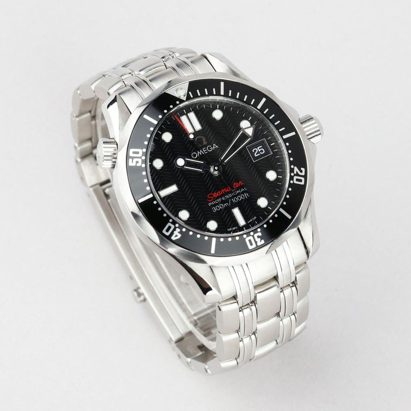 Omega Seamaster Diver 300 M 212.30.36.61.01.001 (Onbekend (willekeurig serienummer)) - Zwart wijzerplaat 36mm Staal (2/7)