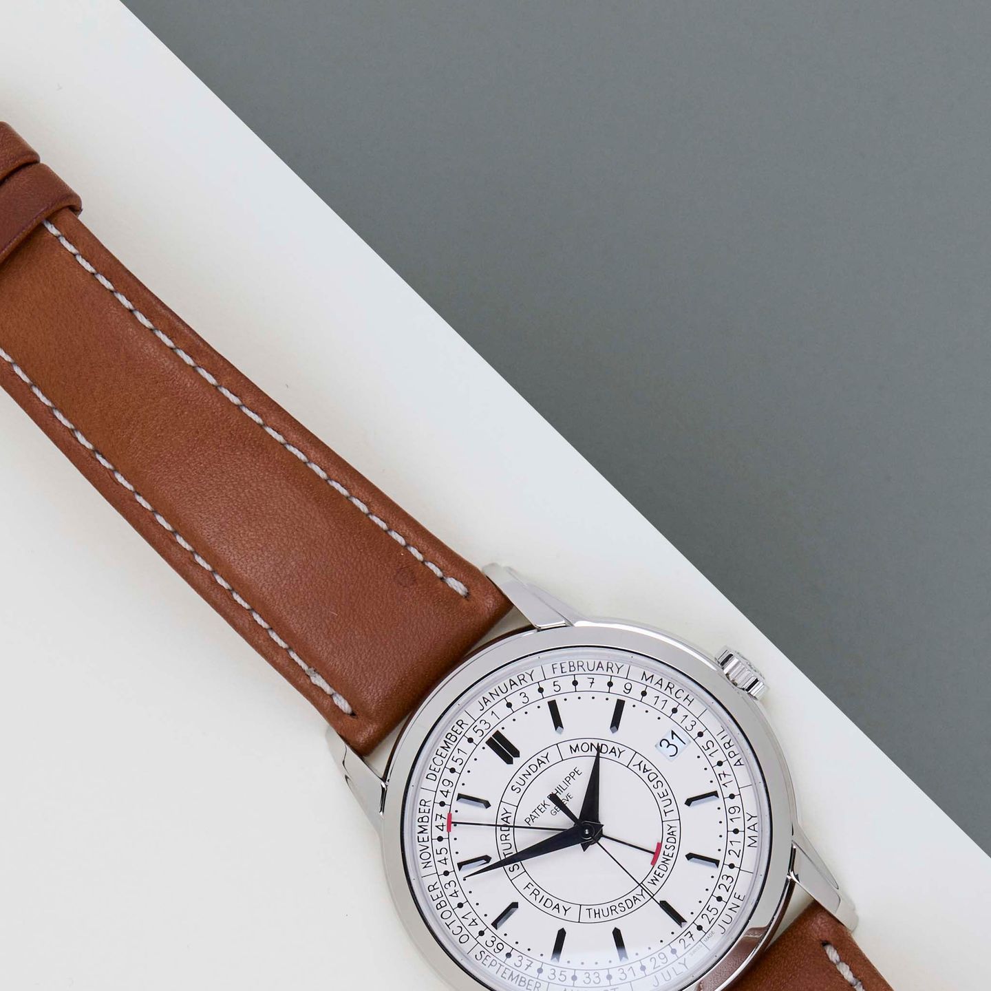 Patek Philippe Calatrava 5212A-001 (2025) - Zilver wijzerplaat 40mm Staal (3/8)