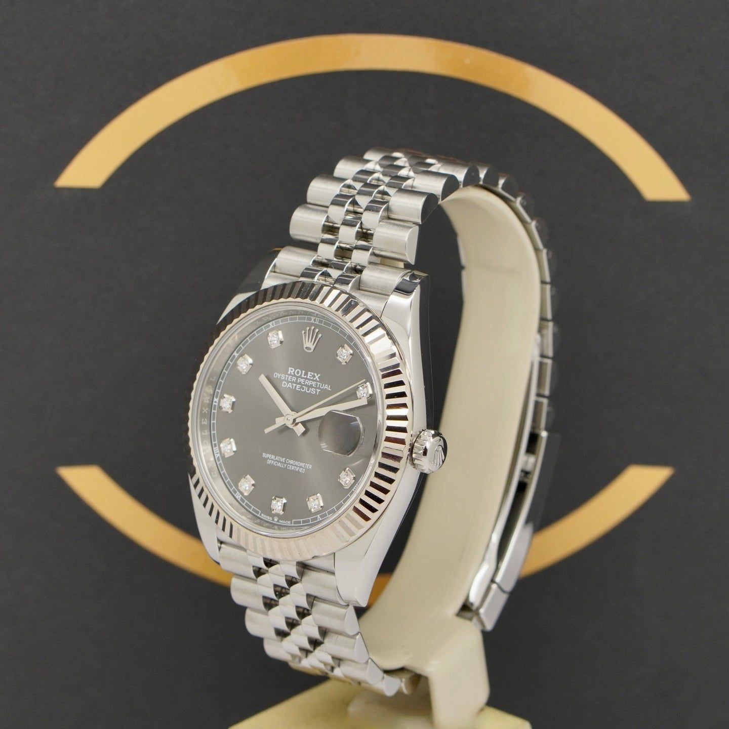 Rolex Datejust 41 126334 (2020) - Grijs wijzerplaat 41mm Staal (2/7)