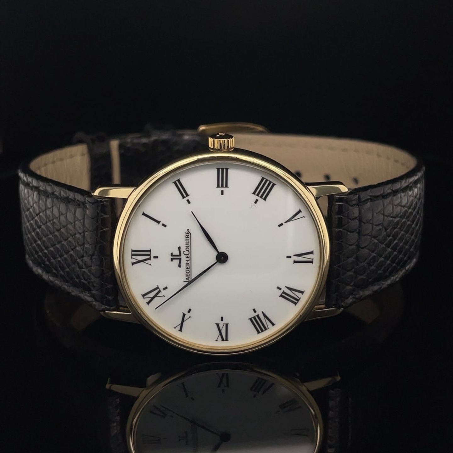 Jaeger-LeCoultre Vintage 1401111N (Unknown (random serial)) - White dial 37 mm Yellow Gold case (7/8)
