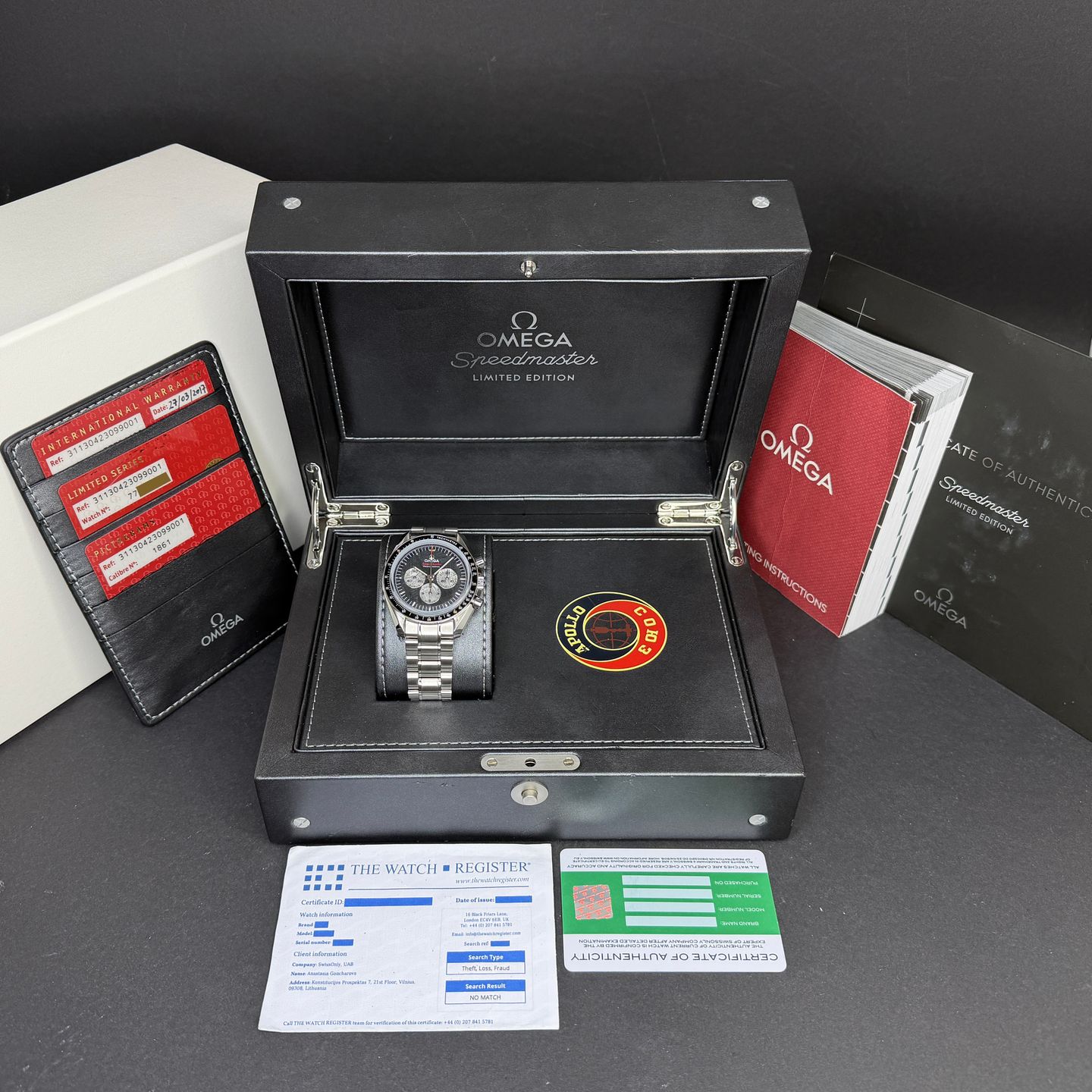 Omega Speedmaster Professional Moonwatch 311.30.42.30.99.001 (2017) - Grey dial 42 mm Steel case (3/8)
