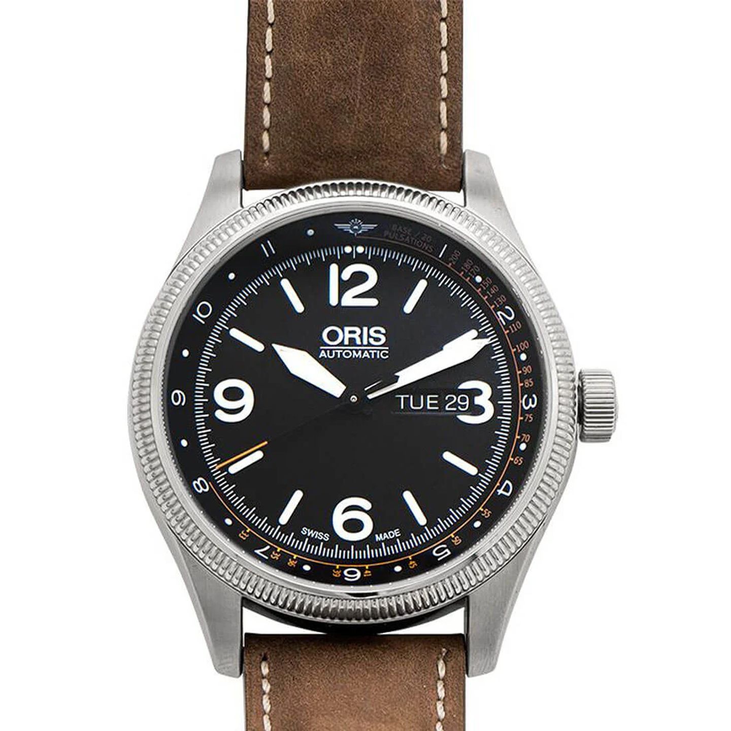 Oris Royal Flying Doctor Service Limited Edition 01 735 7728 4084-Set LS (2023) - Zwart wijzerplaat 45mm Staal (1/2)