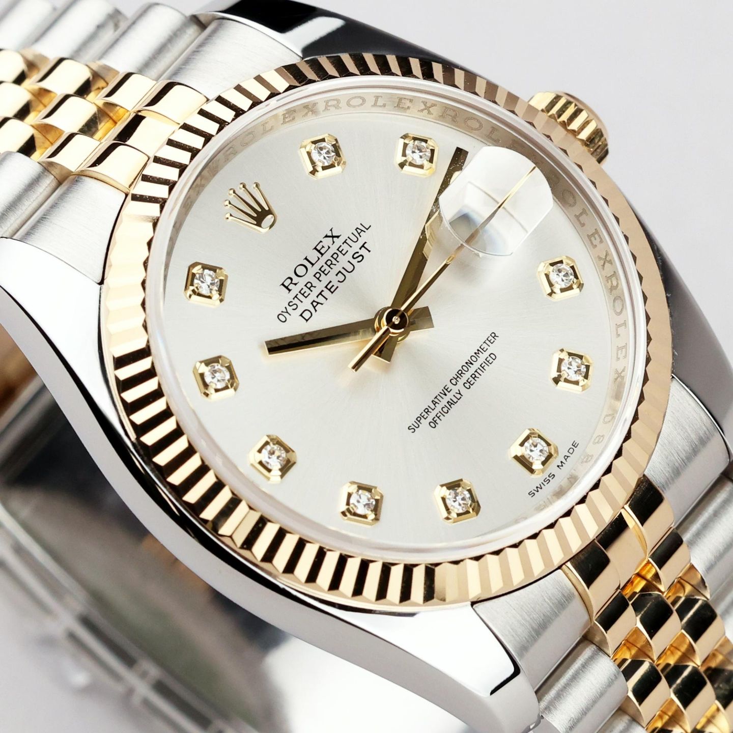 Rolex Datejust 36 116233 (2012) - 36mm Goud/Staal (3/8)