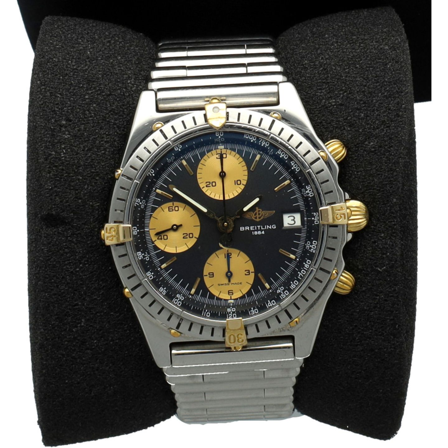 Breitling Chronomat D13047 (1990) - Black dial 39 mm Steel case (6/6)