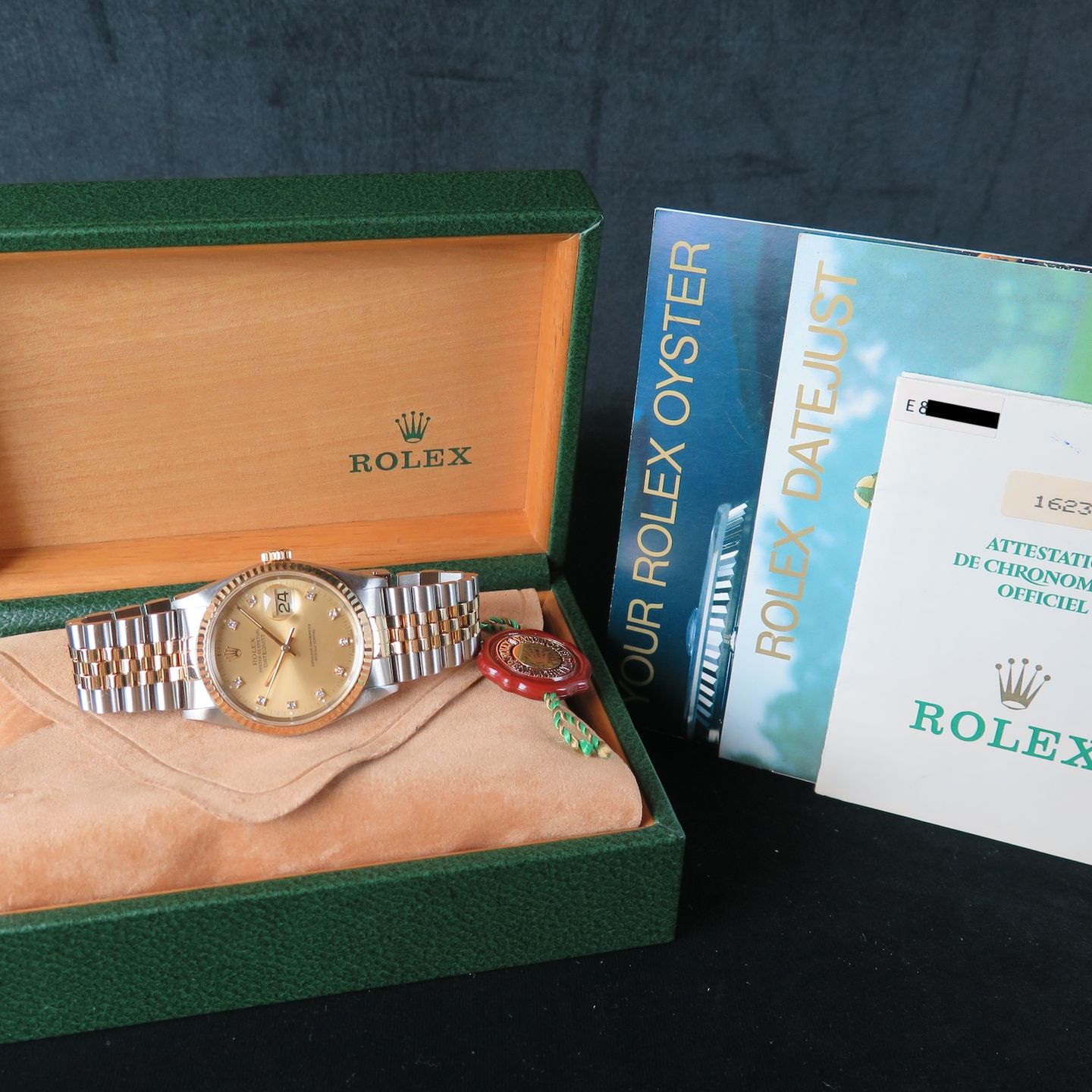 Rolex Datejust 36 16233 (1991) - 36mm Goud/Staal (8/8)