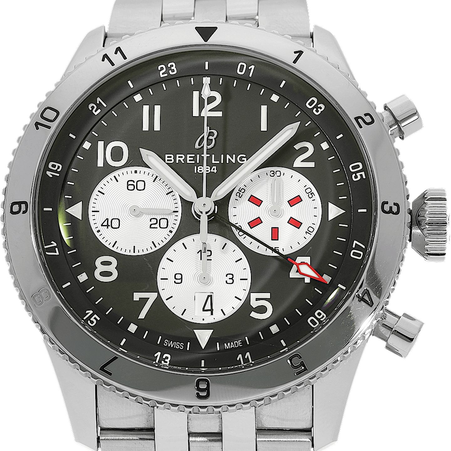 Breitling Super Avi AB0445 (Unknown (random serial)) - 46 mm Steel case (1/5)