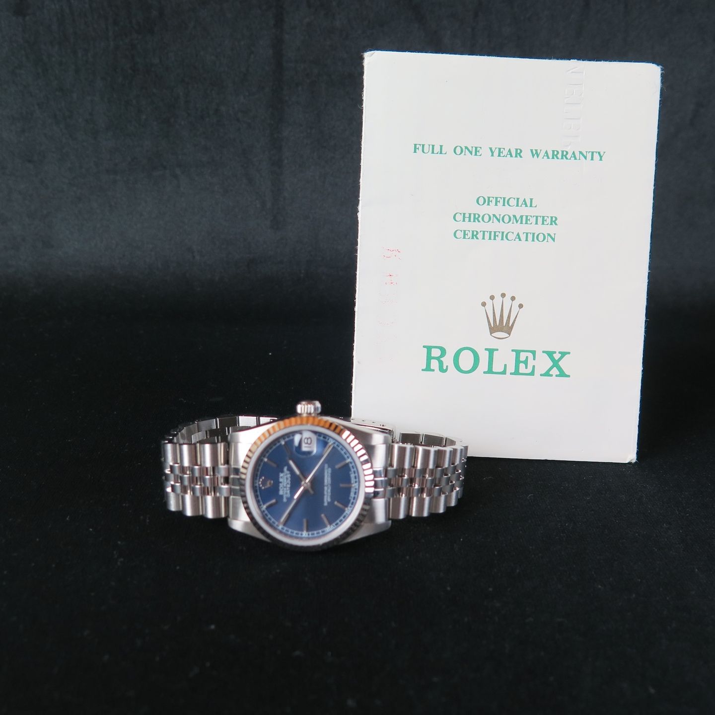 Rolex Datejust 31 68274 (1987) - Blue dial 31 mm Steel case (8/8)