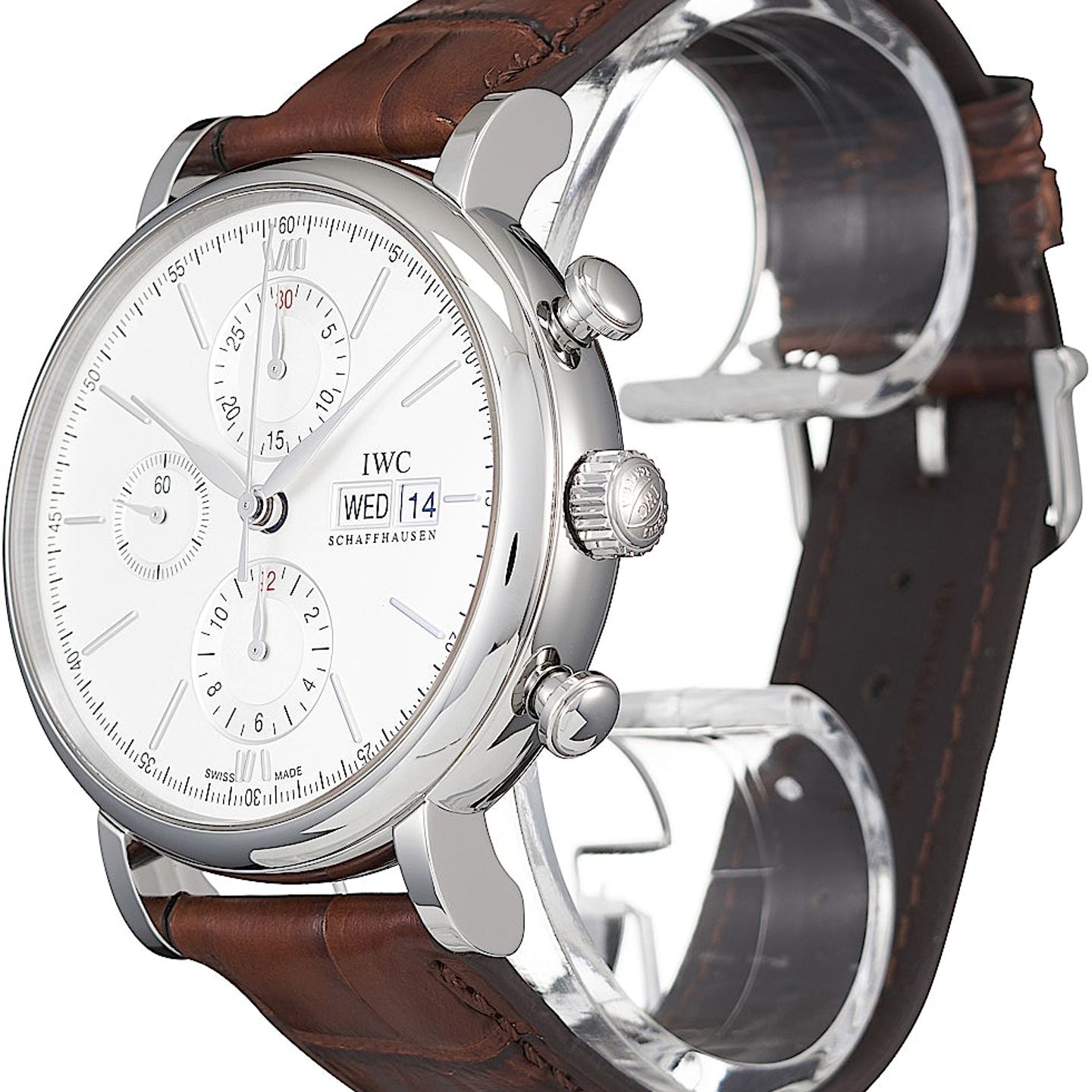 IWC Portofino Chronograph IW391027 (2025) - Silver dial 42 mm Steel case (4/5)