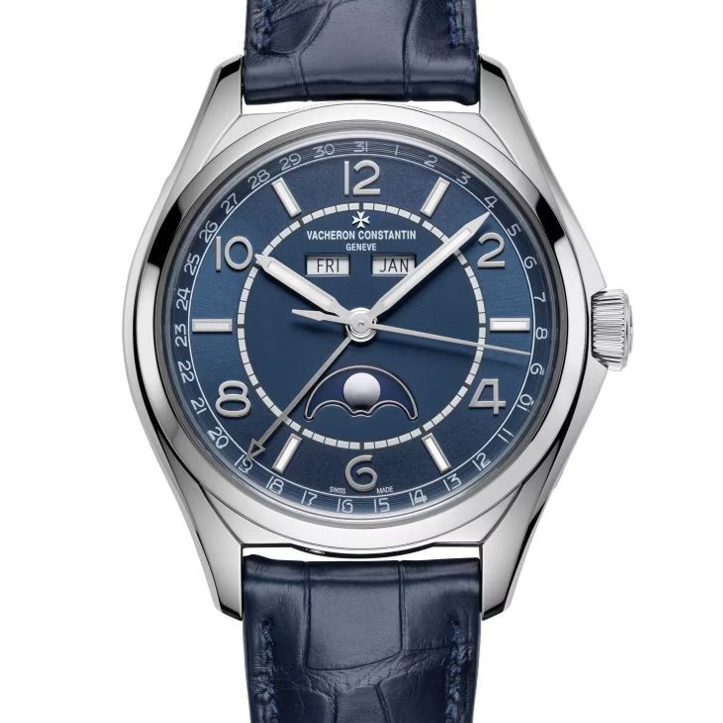 Vacheron Constantin Fiftysix 4000E/000A-B548 (2022) - Blue dial 40 mm Steel case (1/8)