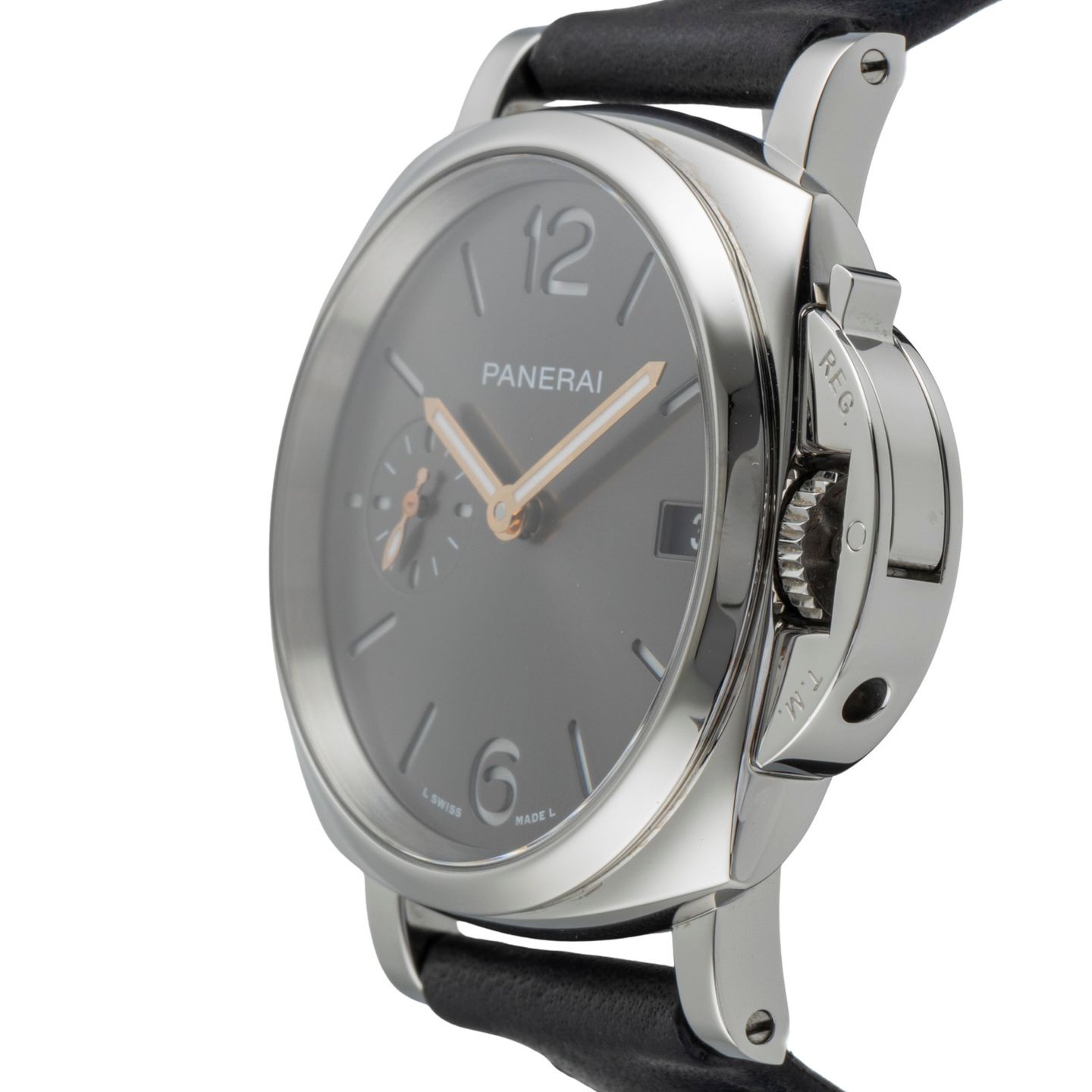 Panerai Luminor Due PAM01247 (Unknown (random serial)) - Grey dial 38 mm Steel case (6/8)