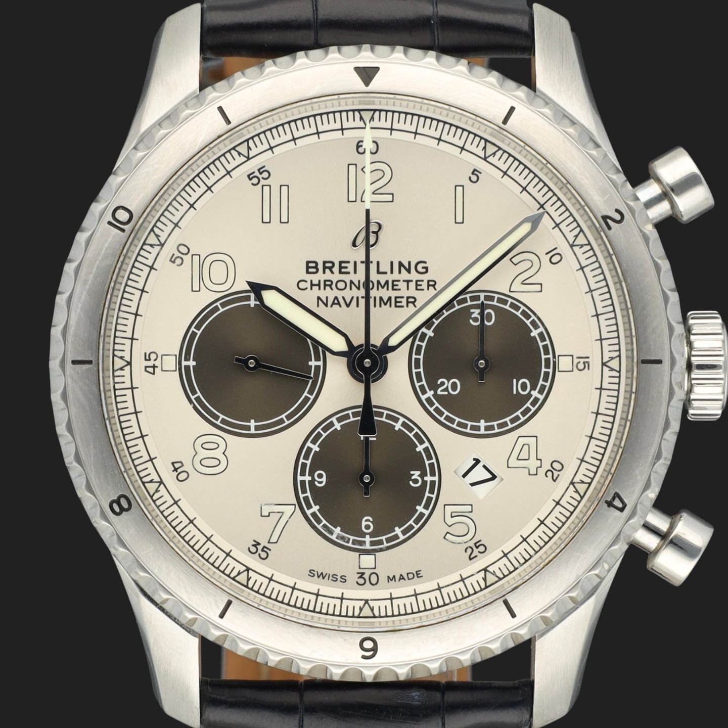 Breitling Aviator 8 AB01171A1G1P1 (2019) - Silver dial 43 mm Steel case (2/8)