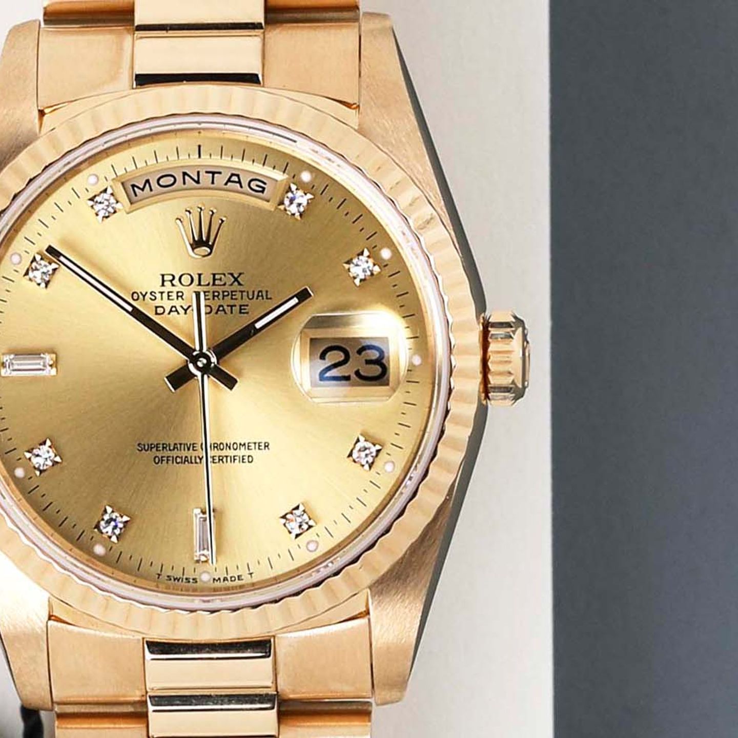 Rolex Day-Date 36 18238 (1992) - 36 mm Yellow Gold case (5/8)