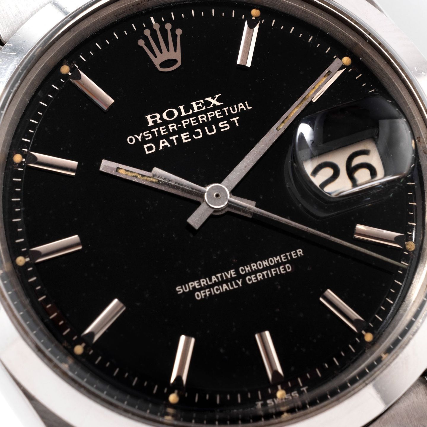 Rolex Datejust 1600 (1968) - Black dial 36 mm Steel case (4/8)